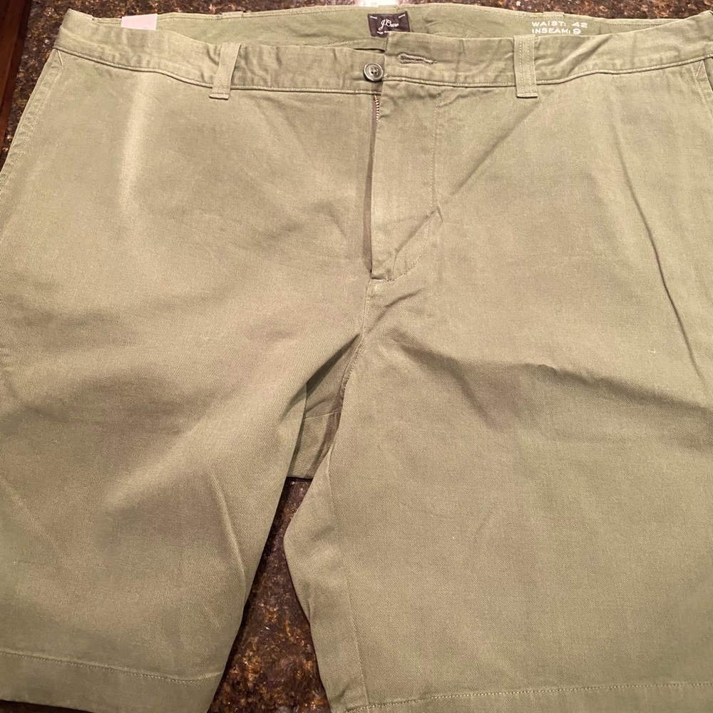 New 9 inch inseam j crew shorts